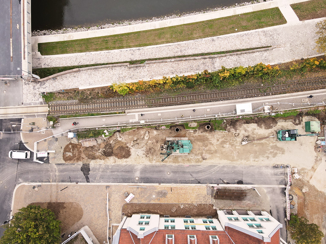 Flugdach Bahnhof Höxter